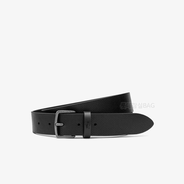 Lacoste Повседневный кожаный ремень с перфорацией 000black Js 100cm