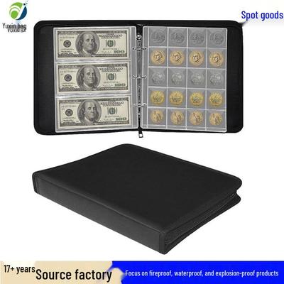 Álbum de Moedas à Prova de Fogo para Colecionar Moedas, Moedas Antigas, Comemorativas do Zodíaco e Notas Bancárias