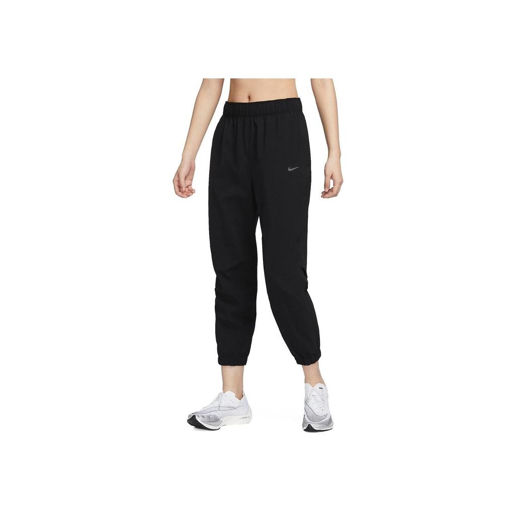 Nike Mid-Rise Joggers with Printed Logo Women Bottoms Black FB7731-010
