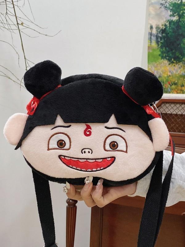 Nezha Cartoon Plush Kid Toy Soft Stuffed Cushion For Bedtime Comfort