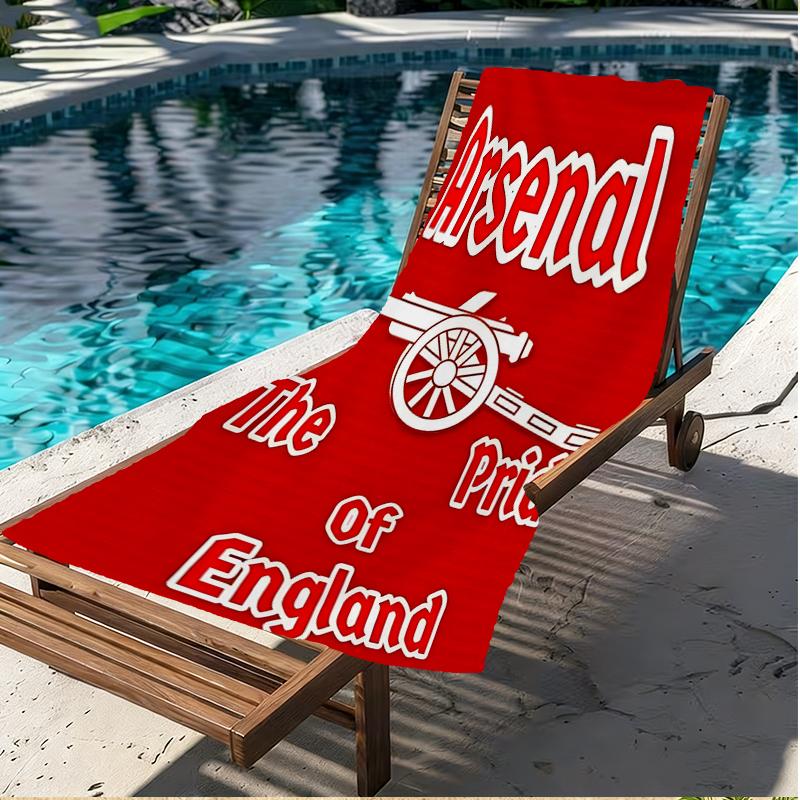 Football Team Print Beach Towel, Versatile Lightweight Absorbent Beach Towel for Pool Surf Yoga Bathroom, Perfect Birthday Holiday Gift