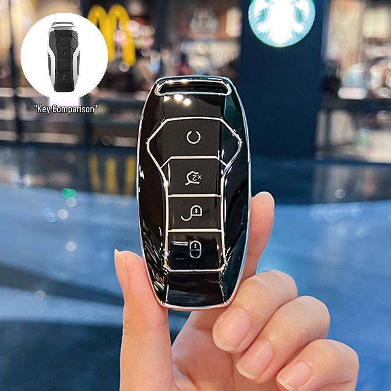 BYD Key Cover for Dolphin Song, Qin DMI, Han EV, Yuan Pro, Tang, Seal, GT, and Seagull - Summer Edition