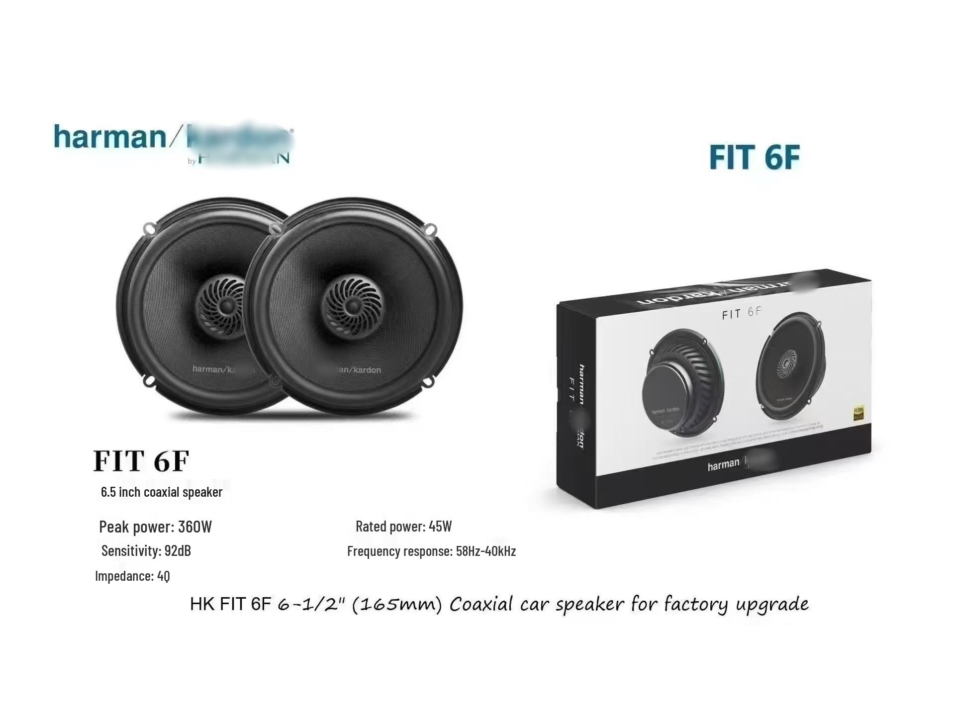 

Harman/Kardon FIT6CF/6F 6.5 Two-Way Car Audio Coaxial Speaker Upgrade