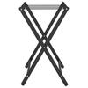 vidaXL Gepäckablage Schwarz 68,5x38x58 cm Bambus