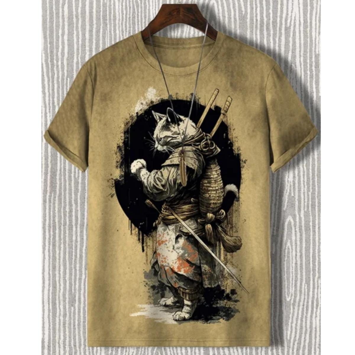 

Мужская футболка уличная летняя повседневная футболка с короткими рукавами и мультяшным принтом забавные животные модная уличная мужская одежда больших размеров 6XL