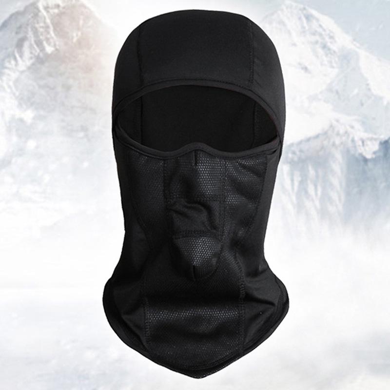 Outdoor Full Face Mask Ski Motorcycle Cycling Winter Thick Fleece Windproof Breathable Face Cover Warm Cap Hat
