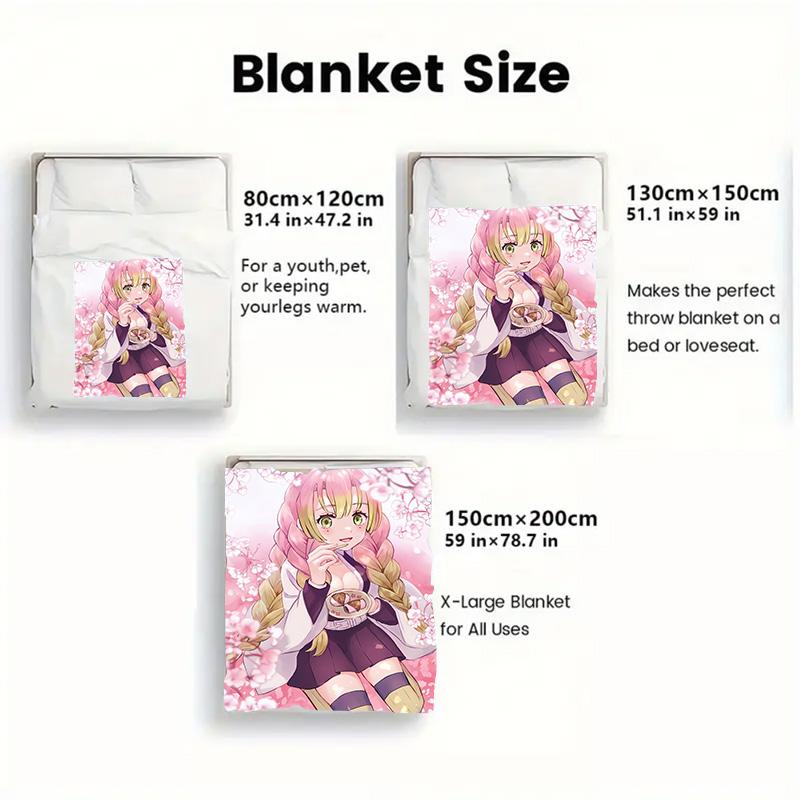 MITSURI 2D Flat Pattern Flannel Blanket High quality All Seasons Warmth and Comfort Perfect for Christmas Gifts.NMT0928118