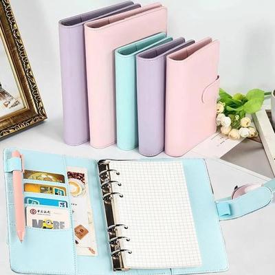 Book File Folder Macaroon Color A6/A5 Notepad Cover Binder Cover Loose-Leaf Cover Notebook Cover