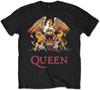 Queen 'Classic Crest' (Black) Kids T-Shirt