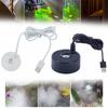 Black Fountain Atomizer Aquarium Mist Maker Advanced Sound Technology Environmentally Friendly Long Power Cable