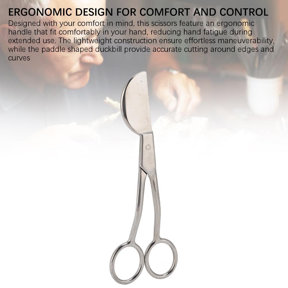 

6 Inch Duckbill Scissors Curved Offset Handle Tufting Scissors Applique Scissors Carpet Pile