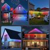 Outdoor Smart Waterproof Eaves Lights with Remote and App Control Diy Light for Daily and Festival Christmas Party Holiday Decor