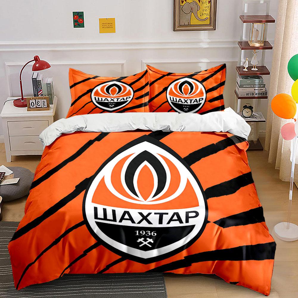 Orange Black Stripe Bedding Set  Bedding Duvet Cover Set Duvet Cover Pillowcases  (1 * Duvet Cover 2 * Pillowcases, without duvet insert) 135x200cm