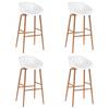 Day and Night - Day and Night Bar Stools 4 Units White