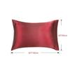 uxcell Pillowcase Satin Weave Envelope Style Cooling Cool to the Touch Pillowcase Set of 2 Pillowcases Plain Odor Resistant Wine Red 50x75cm