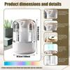 Dual Spray Nozzles 2.2L Cool Mist Humidifier For Bedroom, Fast Humidification 23Db Silent Operation 7 Color LED Light