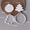 Holiday Ornament Silicone Mould Round Heart Shape Crafting Supplies for Candle Soap Baking Projects