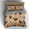 Cactus cow skulls Bedding Duvet cover sets Duvet covers Pillowcases gifts (1 * Duvet Cover 2 * Pillowcases, without duvet insert)