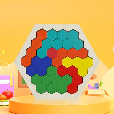 Lernpuzzles Bausteine, Logikspiel, Bunte Holz Gehirnjogger Spielzeug, für Kreativität