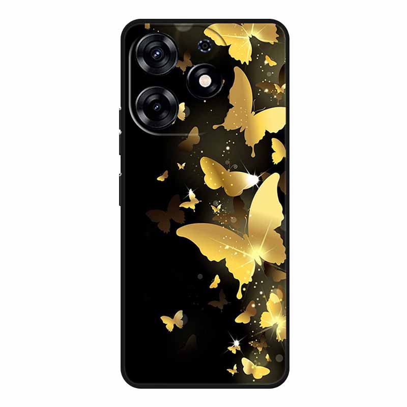 For Tecno Spark 20 Pro Case Wolf Soft Silicone TPU Back Cover Phone Cases For Tecno Spark20 Pro KJ6 Cute Animals Protector Funda