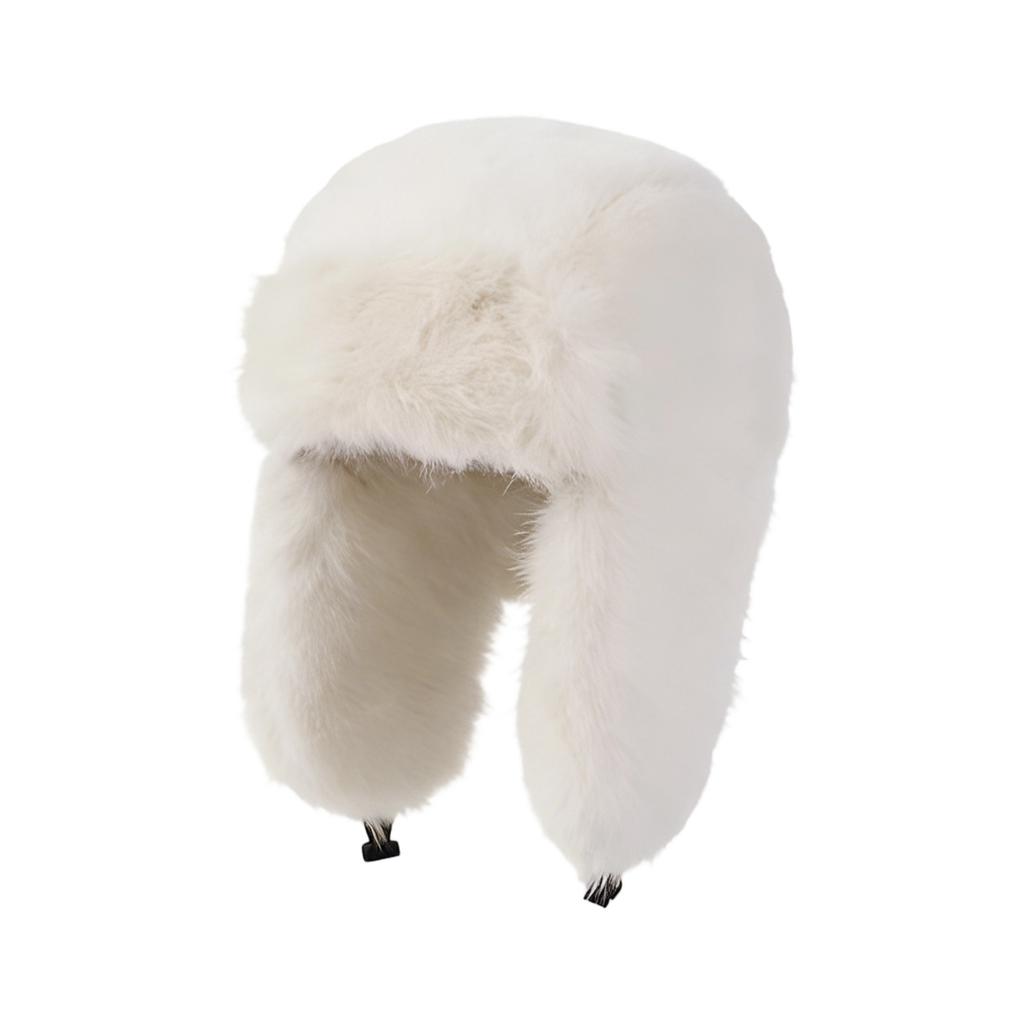 Adjustable Winter Earmuffs Hat with Plush Exterior Providing Superior Warmth Fit Most Adults Head Circumference