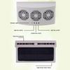 Car Cooler Front Rear Window Radiator Auto Air Vent Fan Radiator Cooling System USB Charging Solar Powered Ventilator