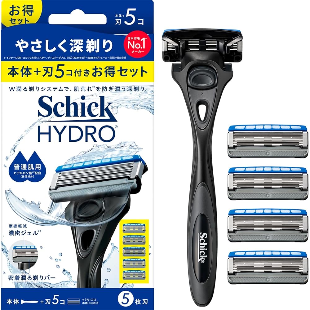 Schick Hydro Combo Pack Men s Razor with 5 Blades for Normal Skin