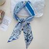 26 Letter Printed Headband 100x6cm Fashion Small Silk Scarf For Women New Design Brand Scarves Women's Bags Hair Tie Accessories