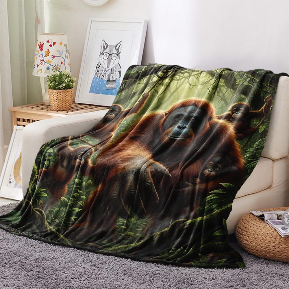 1 Pezzo Coperta in Flanella con Stampa Cartone Animato, Alta Qualità Confortevole per Tutte le Stagioni, Decorazione per la Casa, Calore e Comfort, Perfetta per Regalo di Natale Compleanno