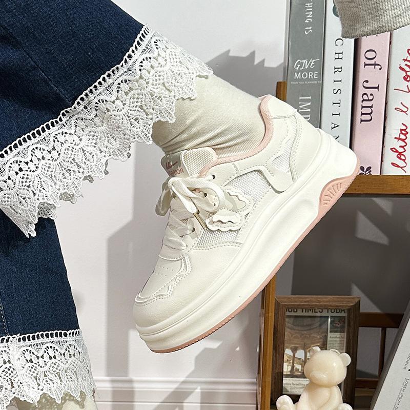 Fashion Casual Woman Shoe Clogs Platform Tennis Female All-Match Small Creepers Breathable New Summer Leisure All-Match Casual Woman Sho
