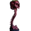 Good-Resin Skull Planter & Spine Stand Set, Polyresin Skulls Pot, Halloween Decoration Retro Human Skull Head Flower Reusable Re