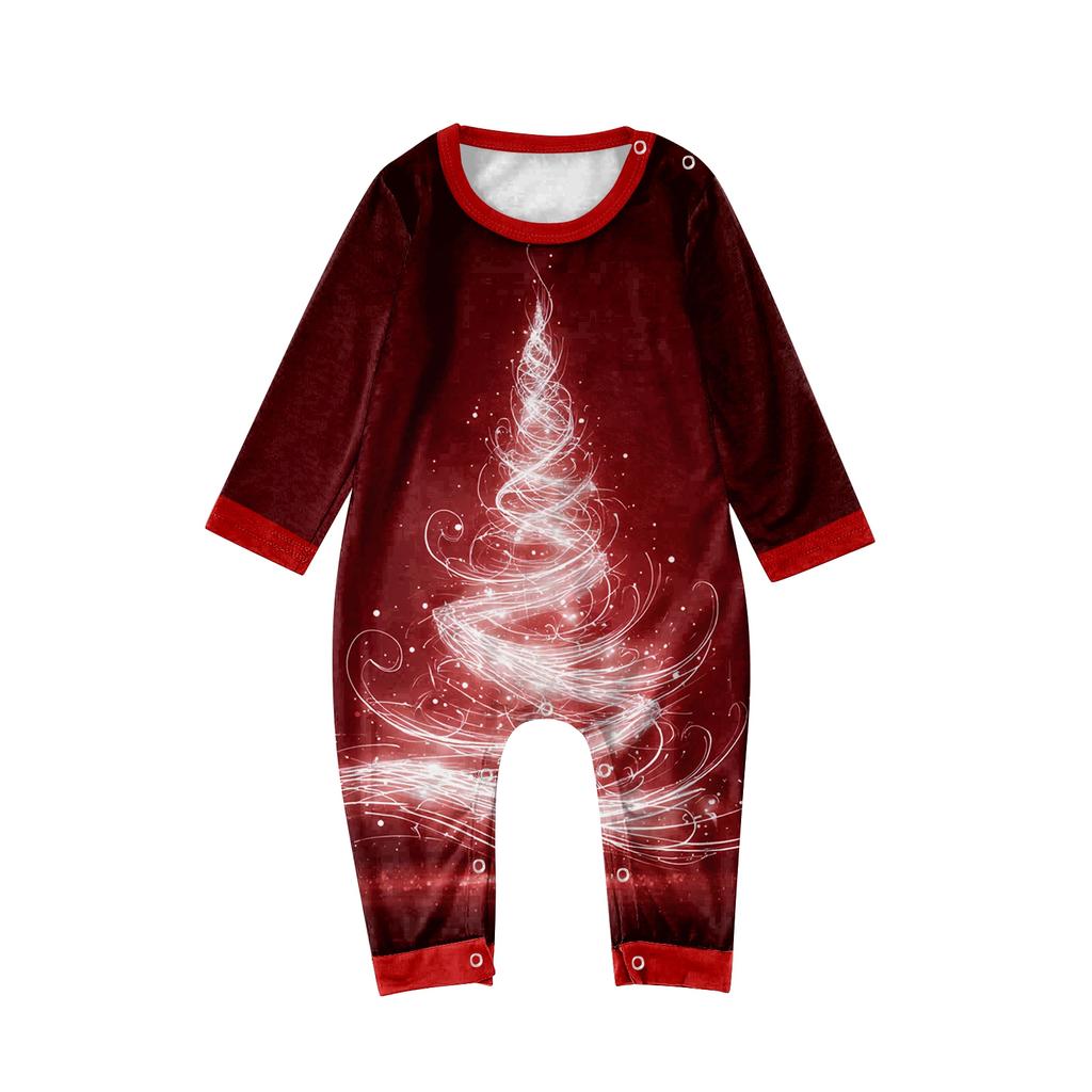 Christmas Day 3D Prints Family Matching Long Sleeve Tops+Pants Set Family Matching Sets