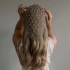 Bar Mitzvah Crown Hair Hoop Head Chain Net Shape Cap Head Chain  Hair Jewelry