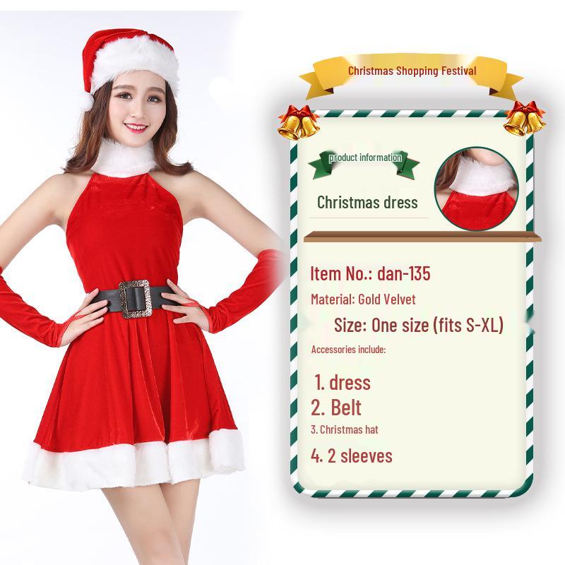 2023 Weihnachtsmann Weihnachtskostüm und Cosplay-Outfit-Set