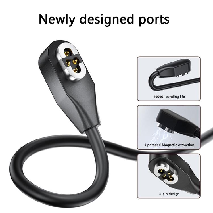 Efficient USB Charging Cord Cable with Magnetic Attachment for OpenSwim S710 Headphones Intelligent Wearable Accessories