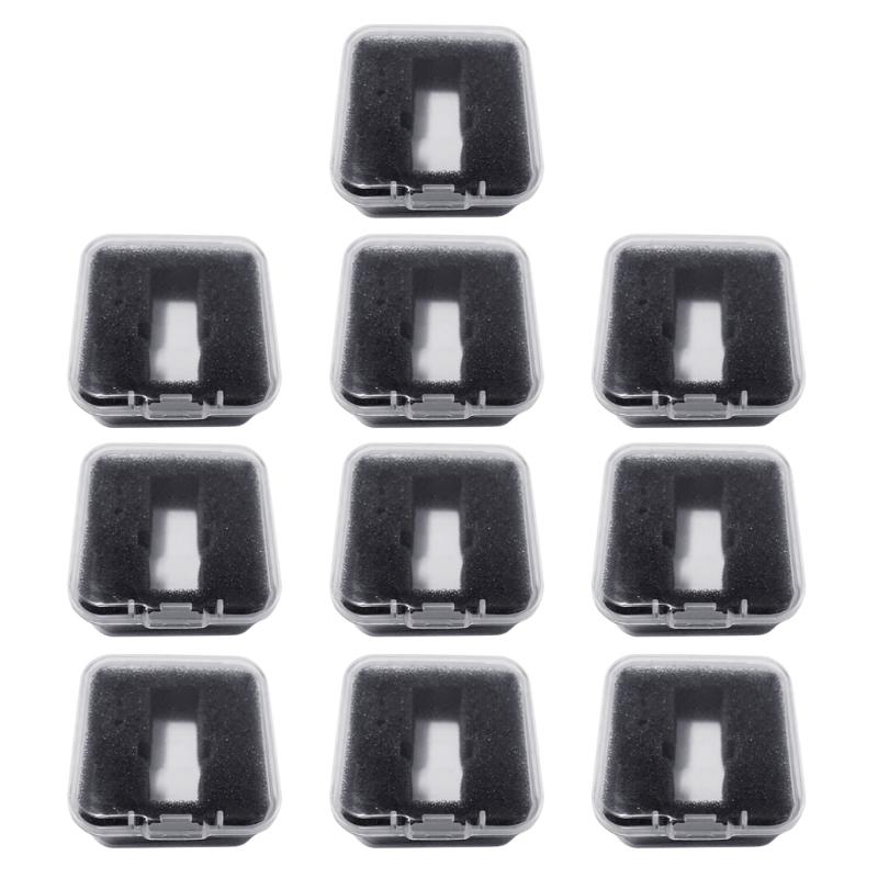 5/10 Stück Phono Shell Case Headshell Cartridge Keeper Transparent Plattenspieler Plattenspieler Stifte Halter Phonographen Lagerung