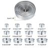 12Pcs Round Cookie Cutter Set Food-Grade 18/8 Stainless Steel Graduated Pastry Donut Molds for Baking DIY Kitchen