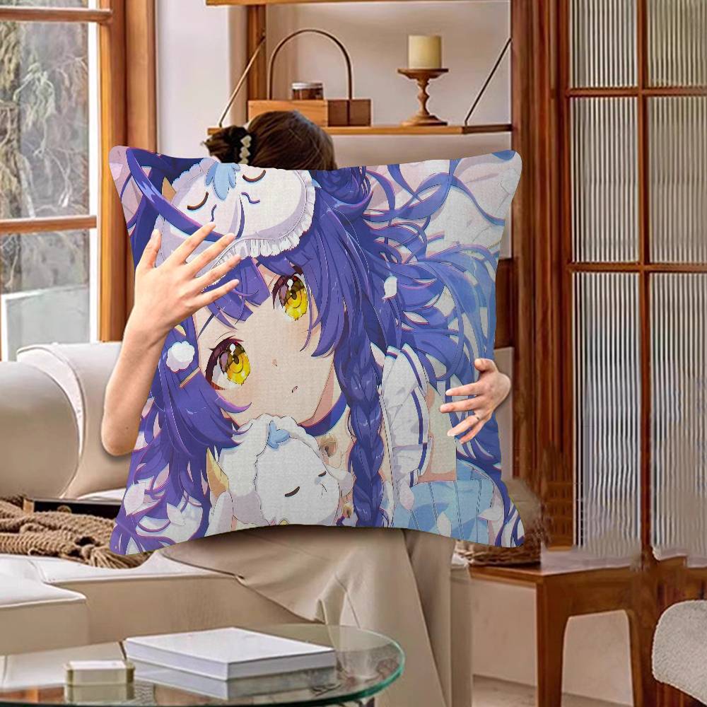 Hololive Amamiya Kokoro Anime Jeu Oreiller Cadeau Décoration Maison Bureau Oreiller Chambre Canapé Voiture Housse de CoussinHousse d'Oreiller