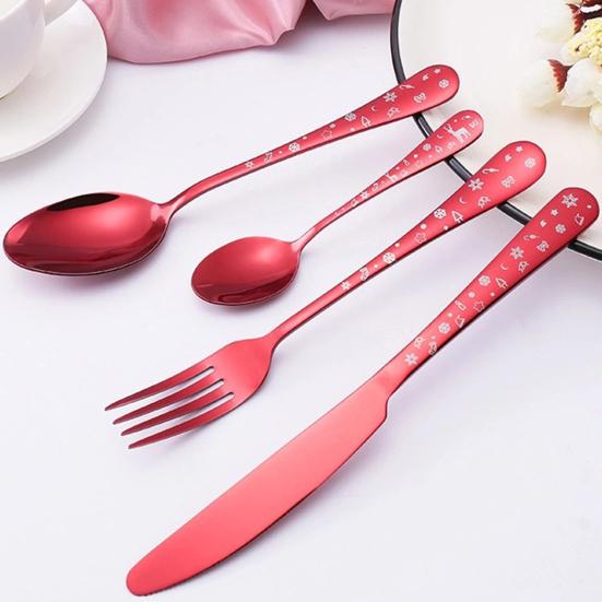 Reliable Attractive Wear-resistant 2 Styles Portable Smooth Edge Fork Cutter Cutlery Kitchen Tool Cutlery Set