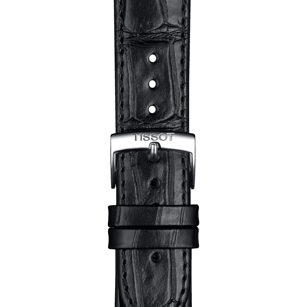 Tissot Leather Strap black Dial Men's Fashion Watch T122.407.16.051.00