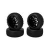 86mm   Rubber Tires with V Hole   for   144001 124018 124019 12428 1Celsius10 RC Car Parts