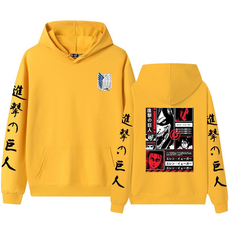 Мужские и женские толстовки с капюшоном и толстовки для пар Advancing Giant Alan Yeager — фото 7