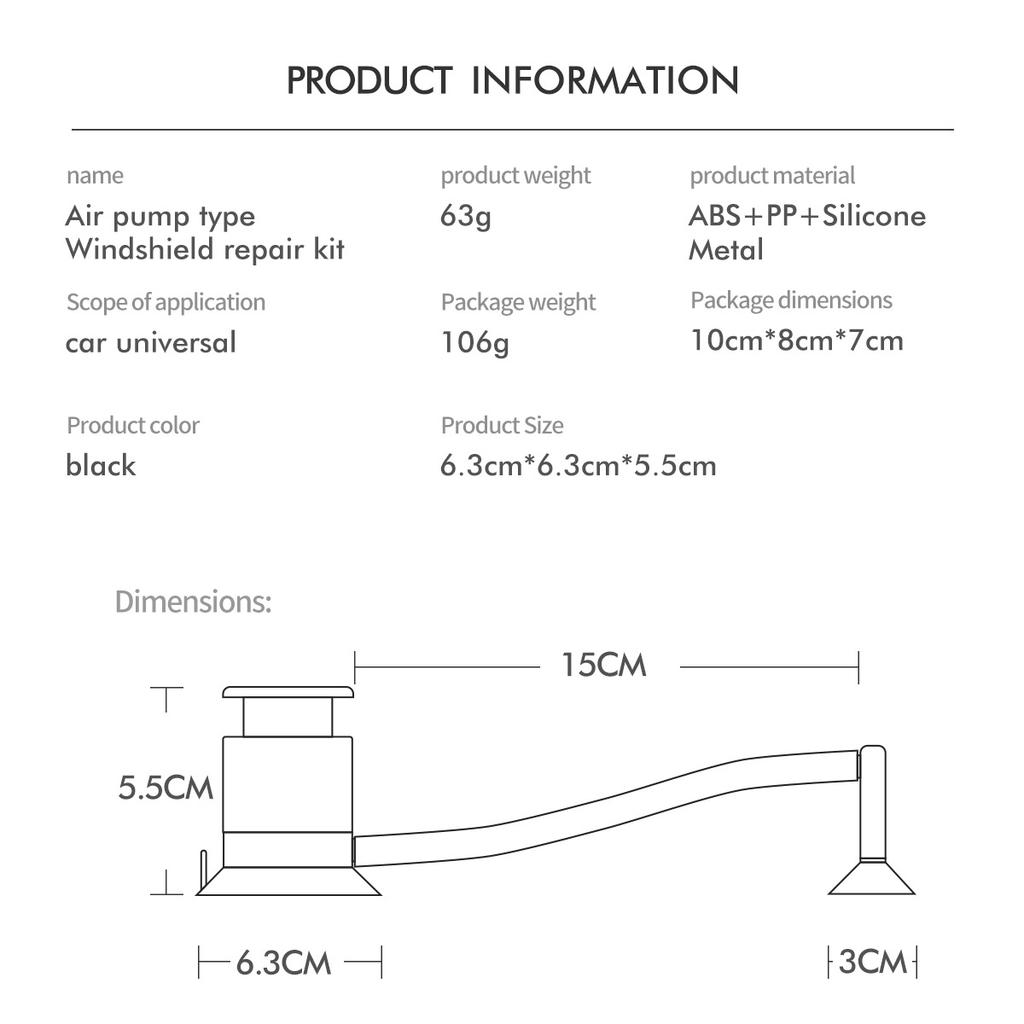 1 Set Ön Cam Tamir Takımı Hızlı Onarım Araba Çatlak Cam Ön Cam Tamir Aracı Reçine Sızdırmazlık maddesi çizikler DIY Oto Pencere Ekranı Onarımı