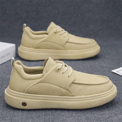 Pánské podzimní zimní pohodlné kožené pánské boty Mokasíny Trendy boty Studentské volnočasové Minimalistické Sportovní Boardové boty