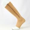Unisex Toeless Compression Socks, Side Zip Up Knee High Socks, Prevention Socks