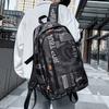 Sac à dos grande capacité pour homme, Voyage, Étudiants, Ordinateur portable 15-16 pouces, Style Streetwear, Nylon avec Bretelles à Coussin d'Air
