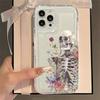 Transparent Flowers Plants Pattern Phone Case for  Mi 13T 14 13 12 12T 11 Lite Poco X6 X3 F5 Pro Shockproof Soft TPU Cover