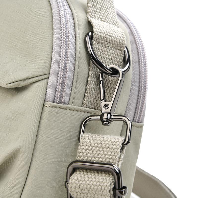 Women's Nylon Shoulder Bag Solid Color Portable Crossbody Bag