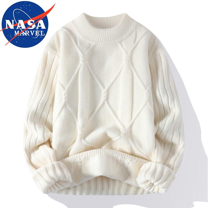 NASA MARVEL Men's Round Neck Knitted Sweater