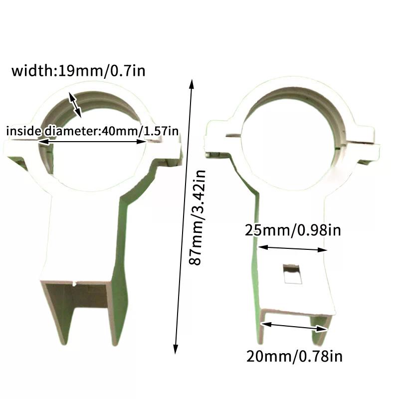 Thickened Plastic Band LNB Holder For Satellite Dishes 20Mm Plastic Bracket, Weatherproof For Multiple Dish Sizes